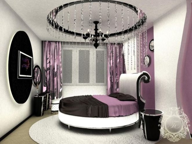 Bedroom Design With Round Bed Virily