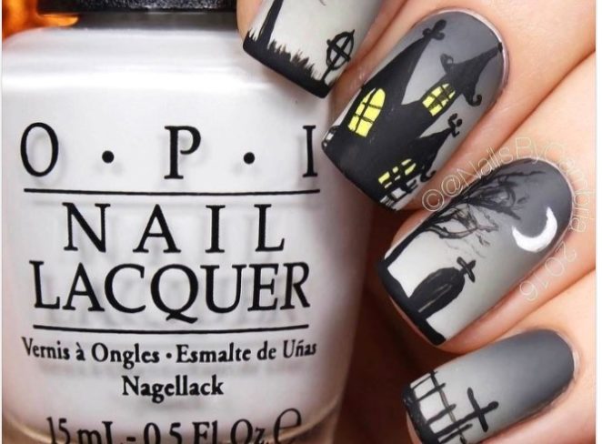4. Ghostly Nail Designs for Spooky Season - wide 7