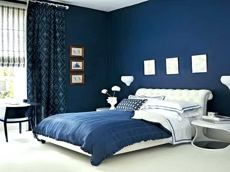 Dark Blue Walls Ideas In The Bedroom Virily Share